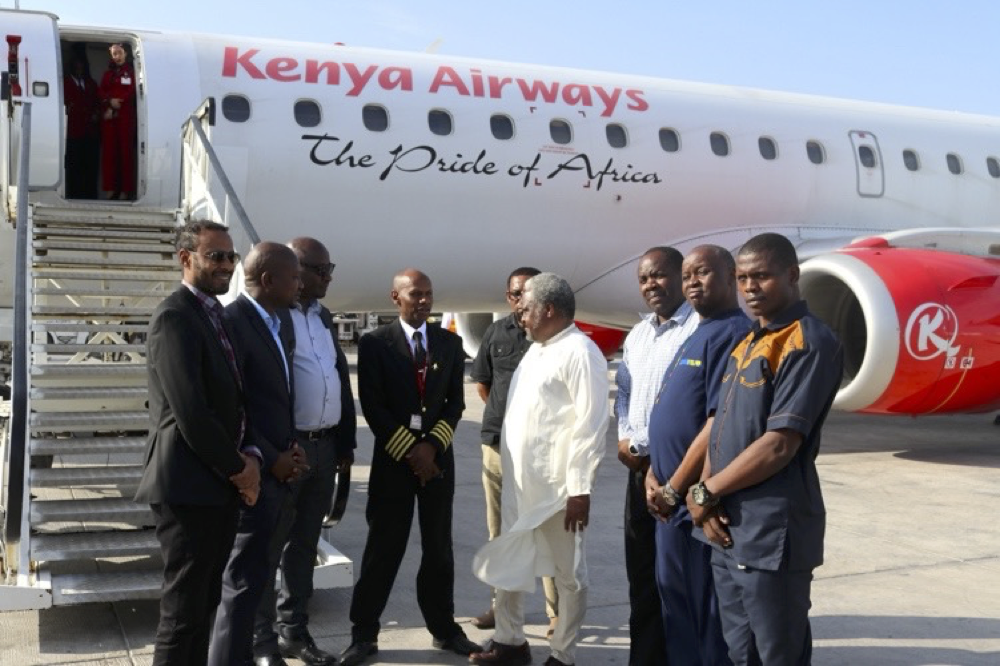 Inaugural KQ Commercial Flight to Mogadishu